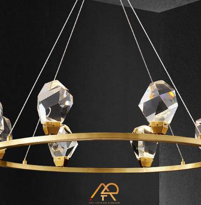 Đèn Chùm Pha Lê Vòng Ngọc Aurora Crown ART-7074