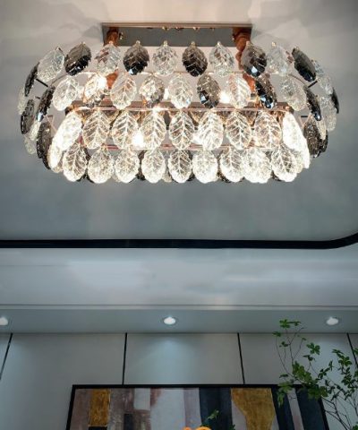 Đèn Chùm Pha Lê Lá Treo Aurora Graceful Dining ART-7077