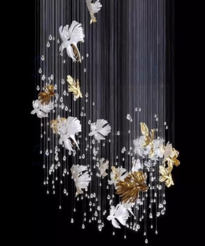 Đèn Chùm Thông Tầng Cao Cấp LUX Bird Symphony ART-5028