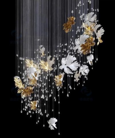 Đèn Chùm Thông Tầng Cao Cấp LUX Bird Symphony ART-5028