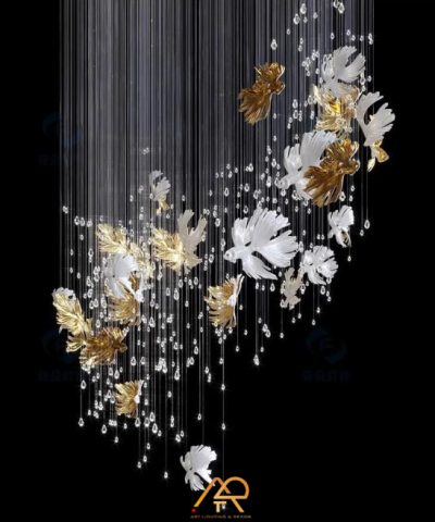 Đèn Chùm Thông Tầng Cao Cấp LUX Bird Symphony ART-5028