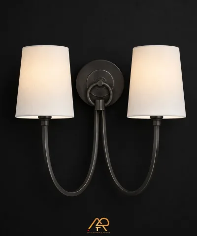 Đèn Tường Đôi Chao Vải Heritage ART-8078