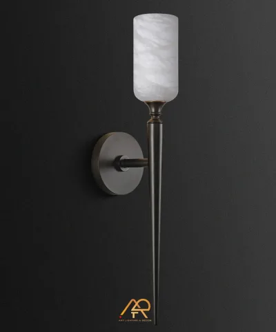 Đèn Tường Ngọn Đuốc Đá Alabaster ART-8081