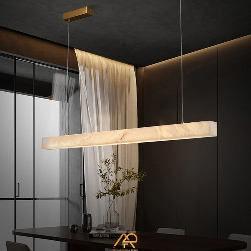 Đèn Thả Bàn Ăn Thanh Ngang Đá Tự Nhiên Luxury ART-4107 - Ảnh 3