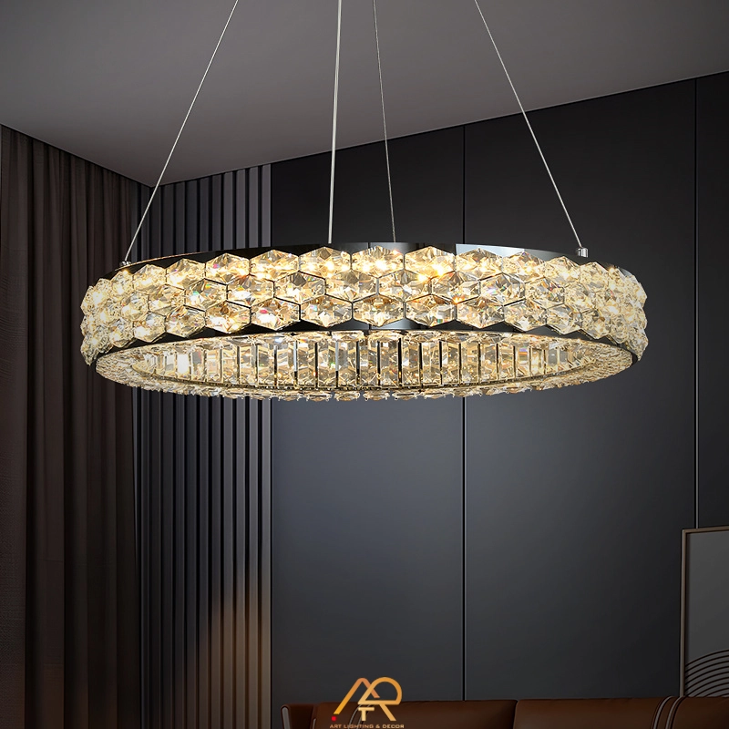 Đèn Chùm Pha Lê Phòng Khách Cao Cấp ART-7107 - Ảnh 2