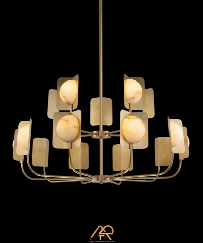 Đèn Chùm Đồng Đá Tây Ban Nha Đương Đại ART-7109