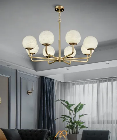 Đèn Chùm Đồng Chao Đá Tây Ba Nha ART-7091