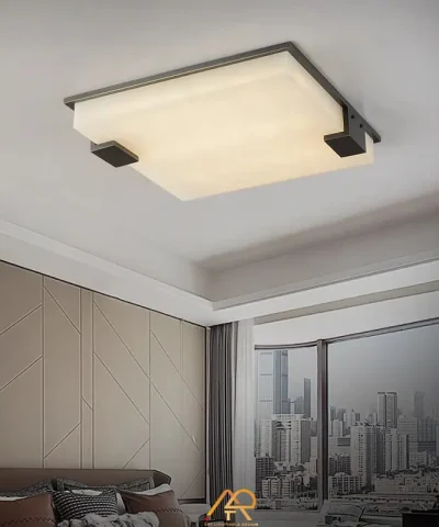 Đèn Ốp Trần Đồng Đá Cẩm Thạch Cao Cấp ART-9009