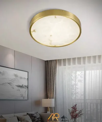 Đèn Ốp Trần Đá Cẩm Thạch Cao Cấp ART-9010