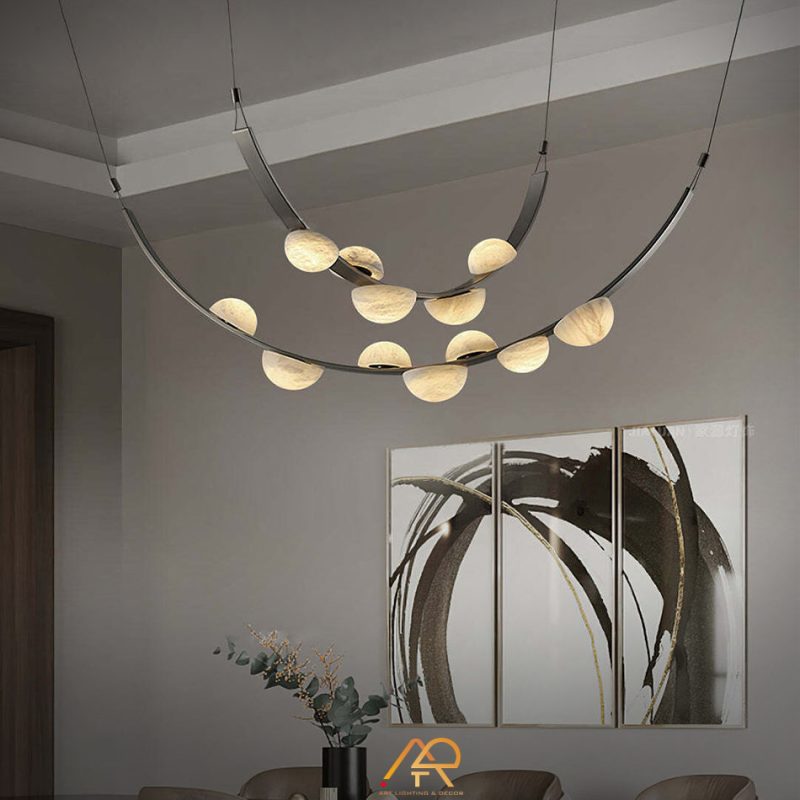 Một Số Mẫu Đèn Decor Cho Biệt Thự Cao Cấp Được Ưa Chuộng Nhất Năm 2026 - Ảnh 4 Đèn Thả Tầng Luxury Stone ART-4091