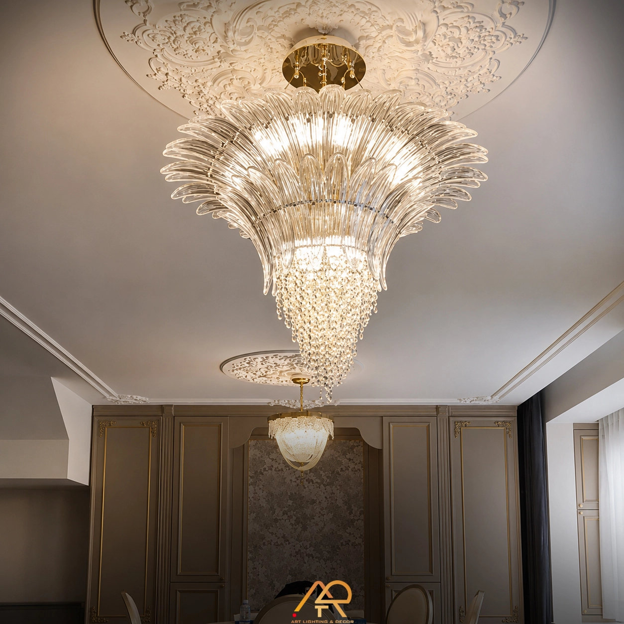 Đèn Chùm Thủy Tinh Luxury ART-7097 - Ảnh 2