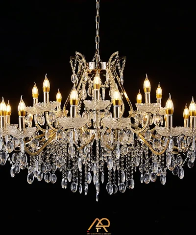 Đèn Chùm Pha Lê Nến Cổ Điển ART-7121