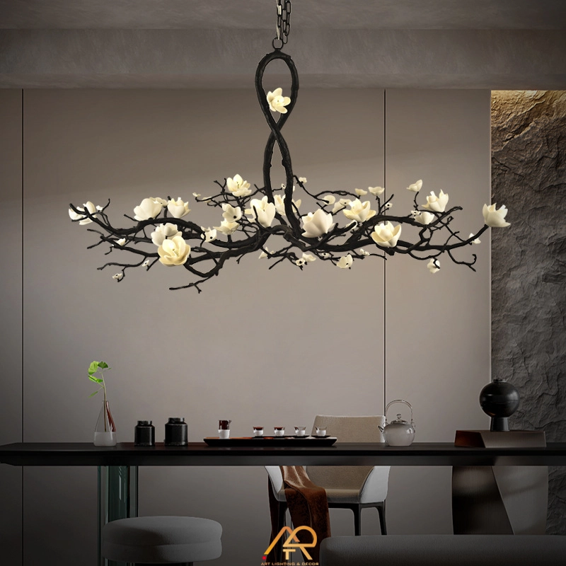Đèn Thả Bàn Ăn Nghệ Thuật Hoa Mộc Lan ART-4136