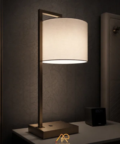 Đèn Bàn Khung Hợp Kim Vàng Đồng Cao Cấp ART-2105
