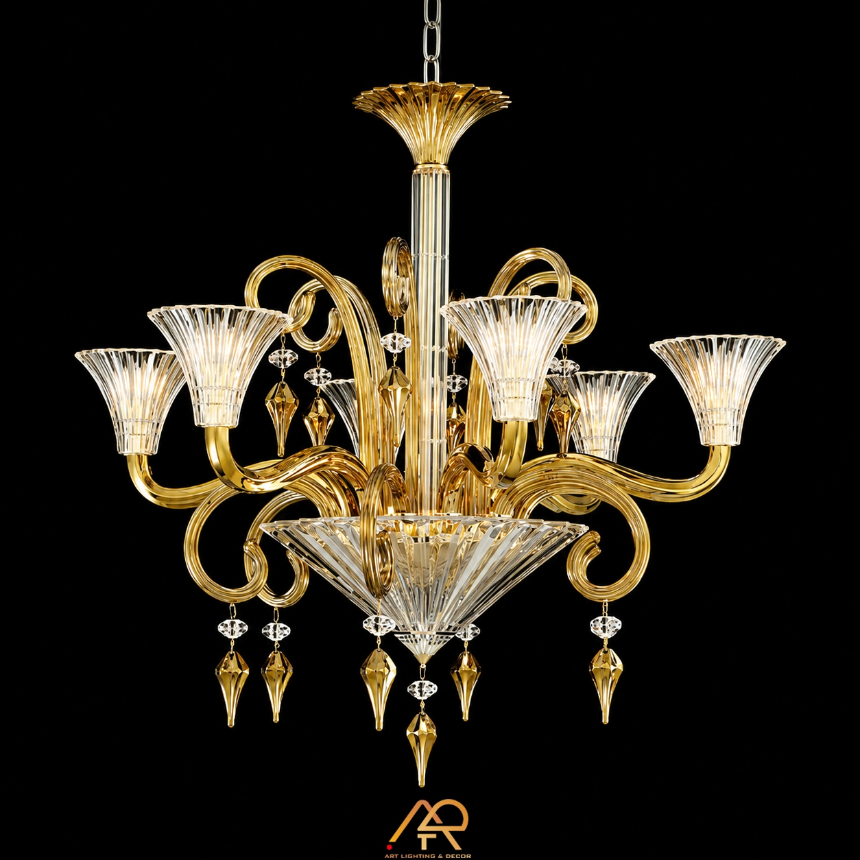 Đèn Chùm Pha Lê Hoàng Gia Cổ Điển ART-7126 - Ảnh 4