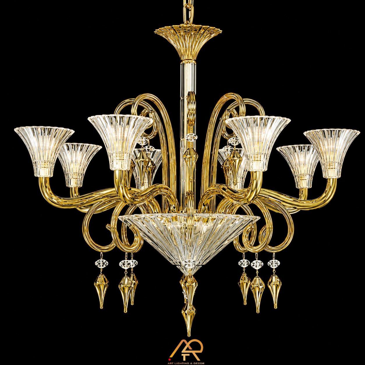 Đèn Chùm Pha Lê Hoàng Gia Cổ Điển ART-7126 - Ảnh 3