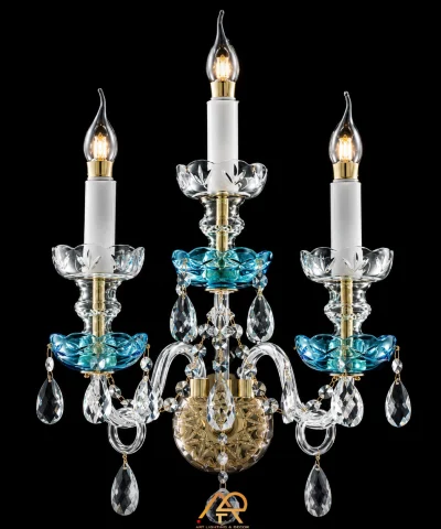 Đèn Tường Cổ Điển Pha Lê Lam Ngọc Cao Cấp ART-8106