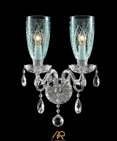 Đèn Tường Đôi Pha Lê Sắc Xanh Thượng Lưu ART-8108