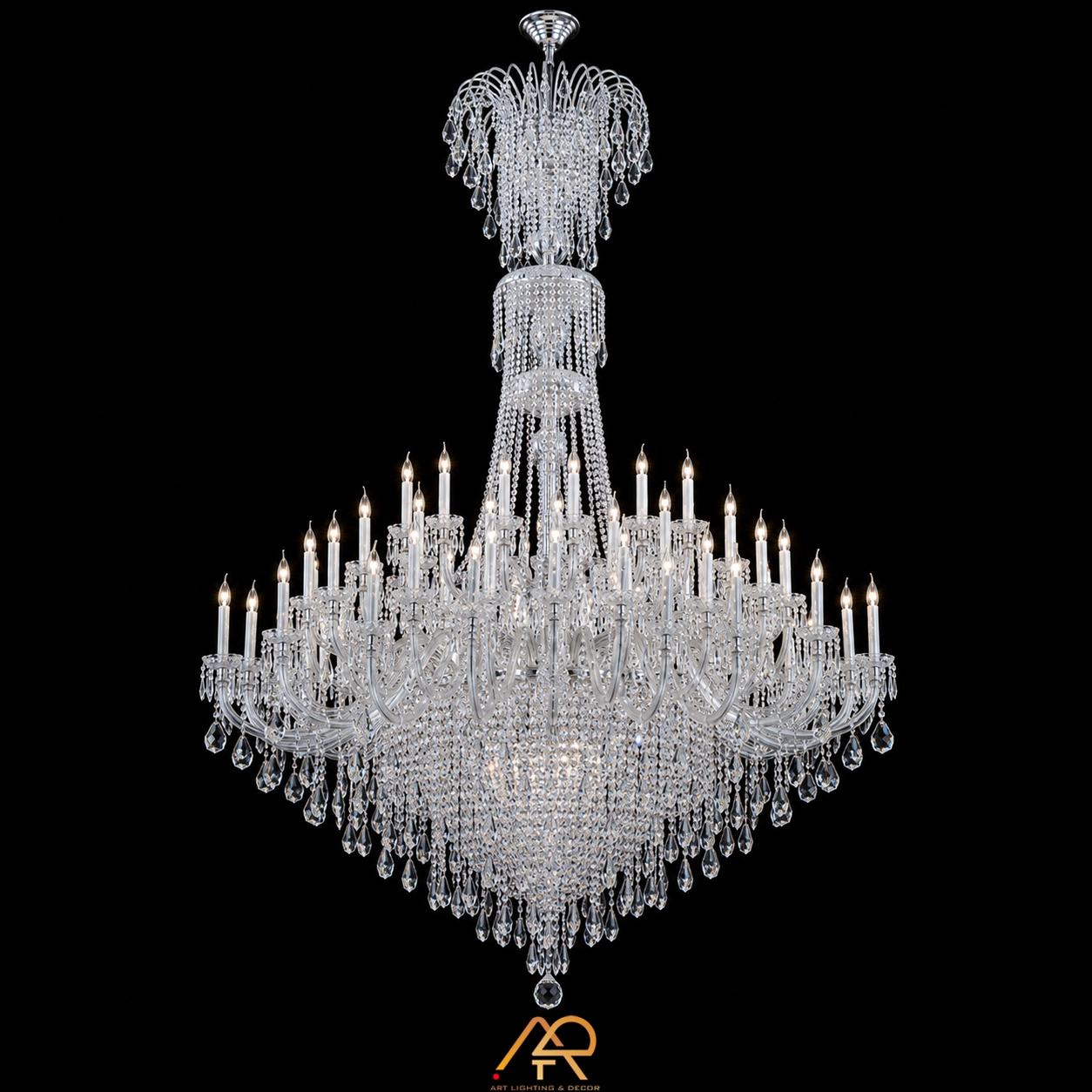 Đèn Chùm Thông Tầng Pha Lê Hoàng Gia Victoria ART-563