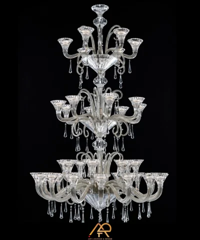 Đèn Chùm Thông Tầng Pha Lê Đại Sảnh Versailles ART-565