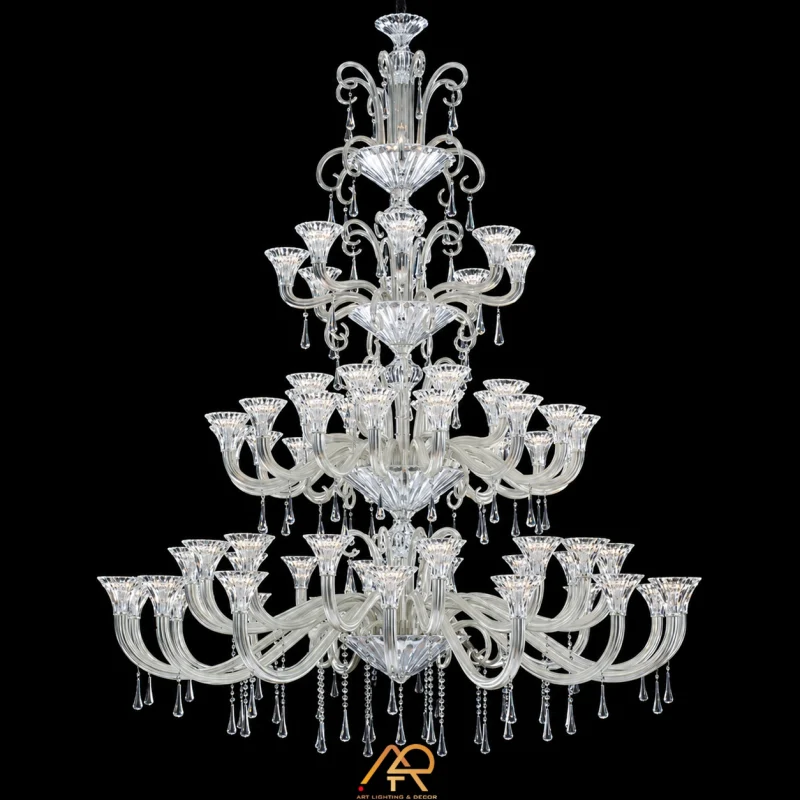 Đèn Chùm Thông Tầng Pha Lê Cổ Điển Cao Cấp ART-566