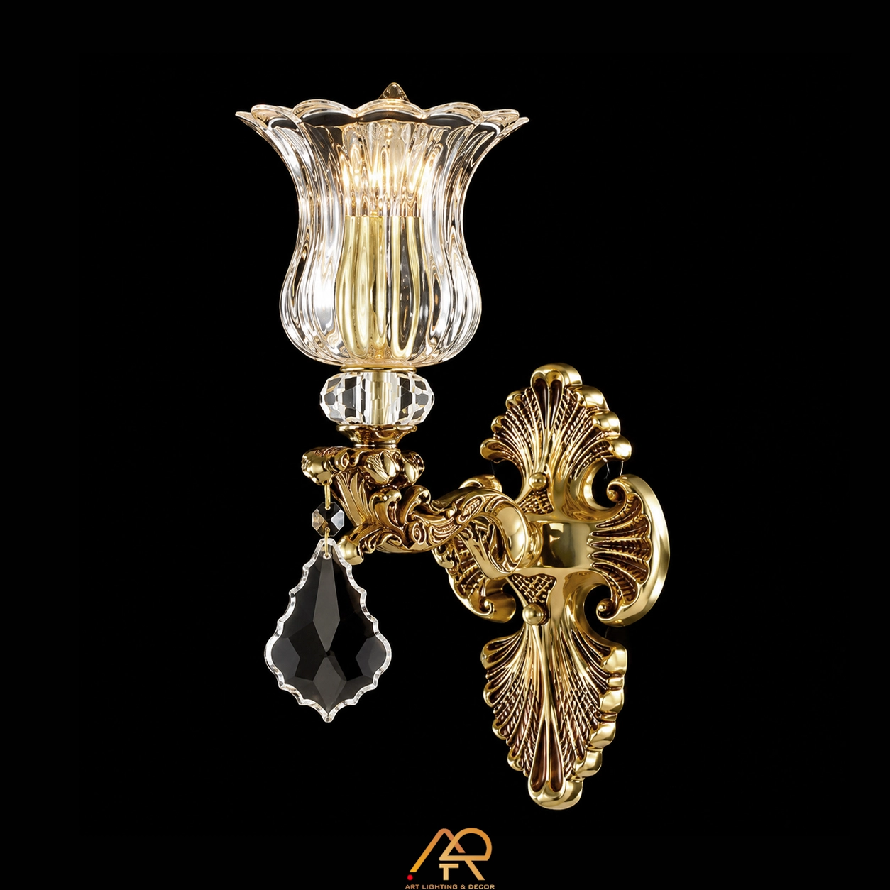 Đèn Tường Cổ Điển Chao Thủy Tinh Châu Âu ART-8129