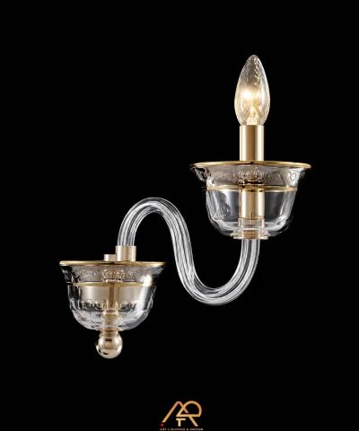Đèn Tường Pha Lê Khắc Họa Tiết Cổ Điển ART-8137