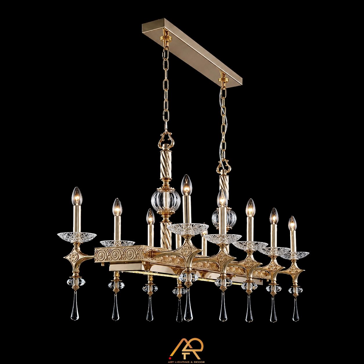 Đèn Thả Pha Lê Bàn Ăn Baccarat Cao Cấp ART-4140
