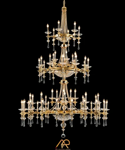 Đèn Chùm Thông Tầng Pha Lê Baccarat Cao Cấp ART-585
