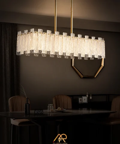 Đèn Thả Bàn Ăn Đồng Thủy Tinh Cao Cấp ART-4125