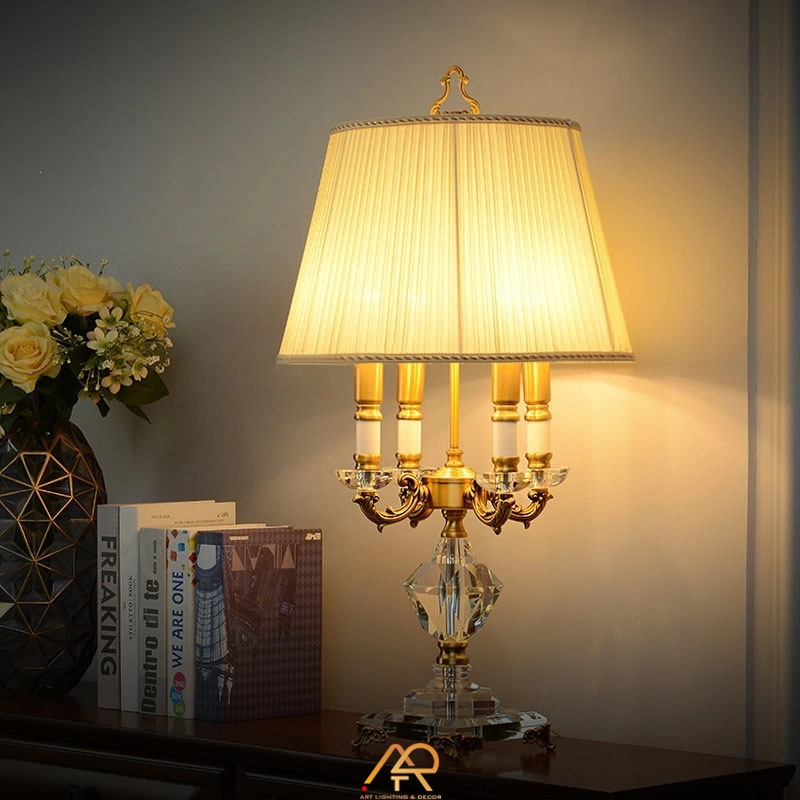 Đèn Bàn Đồng Pha Lê Tân Cổ Điển ART-2120