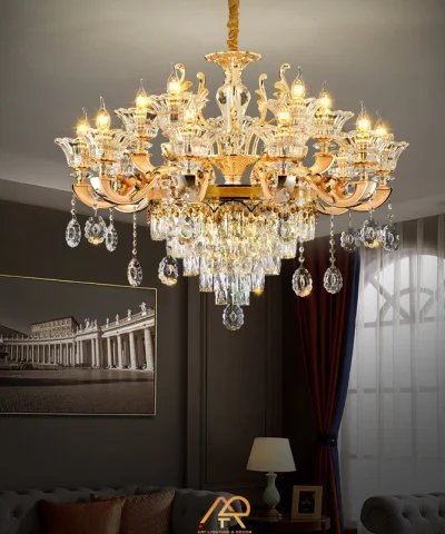 Đèn Chùm Pha Lê Tân Cổ Điển Châu Âu ART-7159