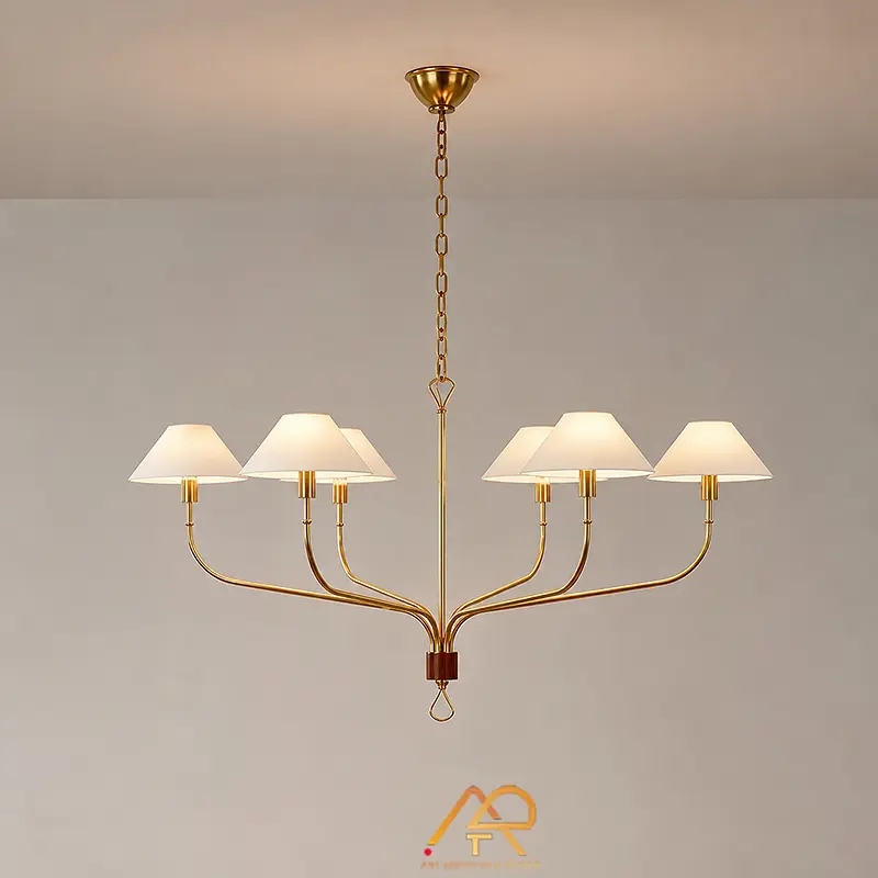 Đèn Chùm Thân Đồng Brass Verona ART-7163 - Ảnh 3