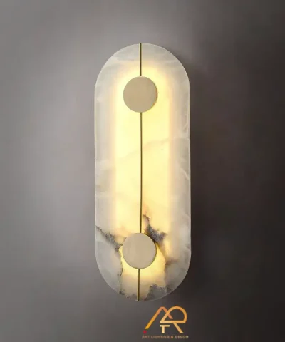 ĐÈN TƯỜNG ĐÁ ALABASTER AURORA LUXURY ART-8150