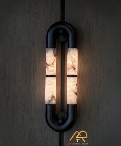 Đèn Tường Đá Cẩm Thạch MARBLE LOOP LUXURY ART-8152