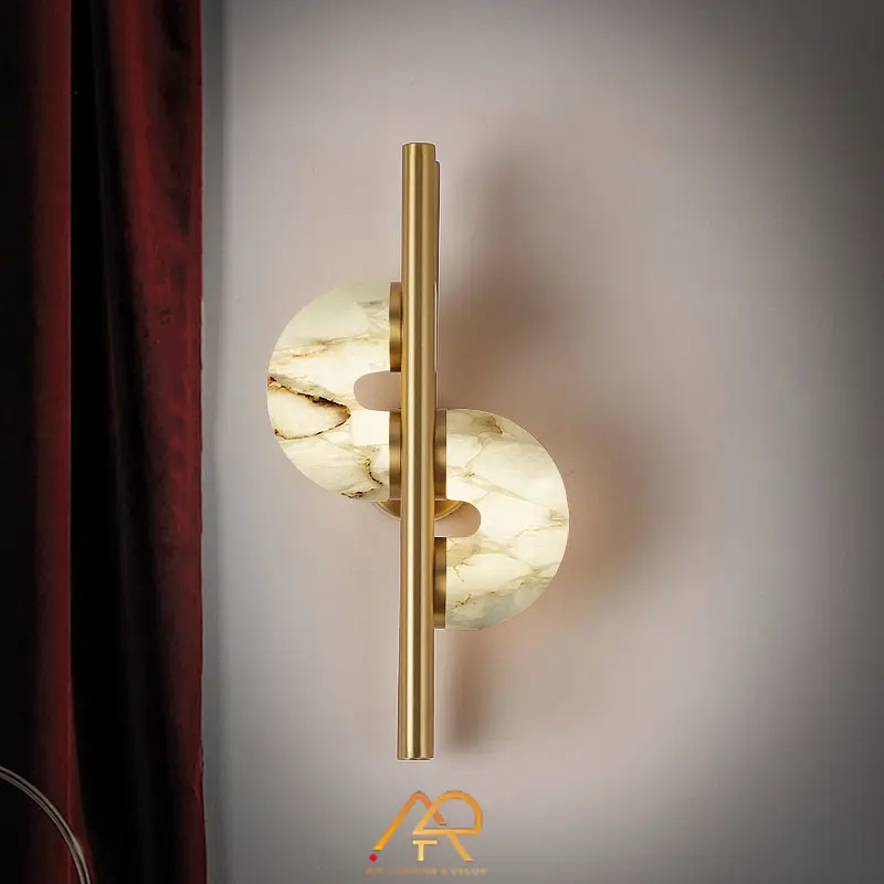 Đèn Tường Đồng Chao Đá Alabaster Moon ART-8153 - Ảnh 2