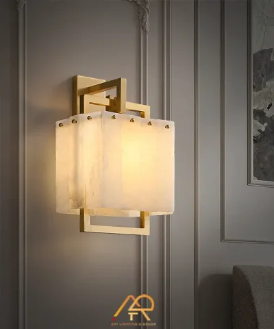 Đèn Tường Đồng Đá Cẩm Thạch Luxury ART-8158
