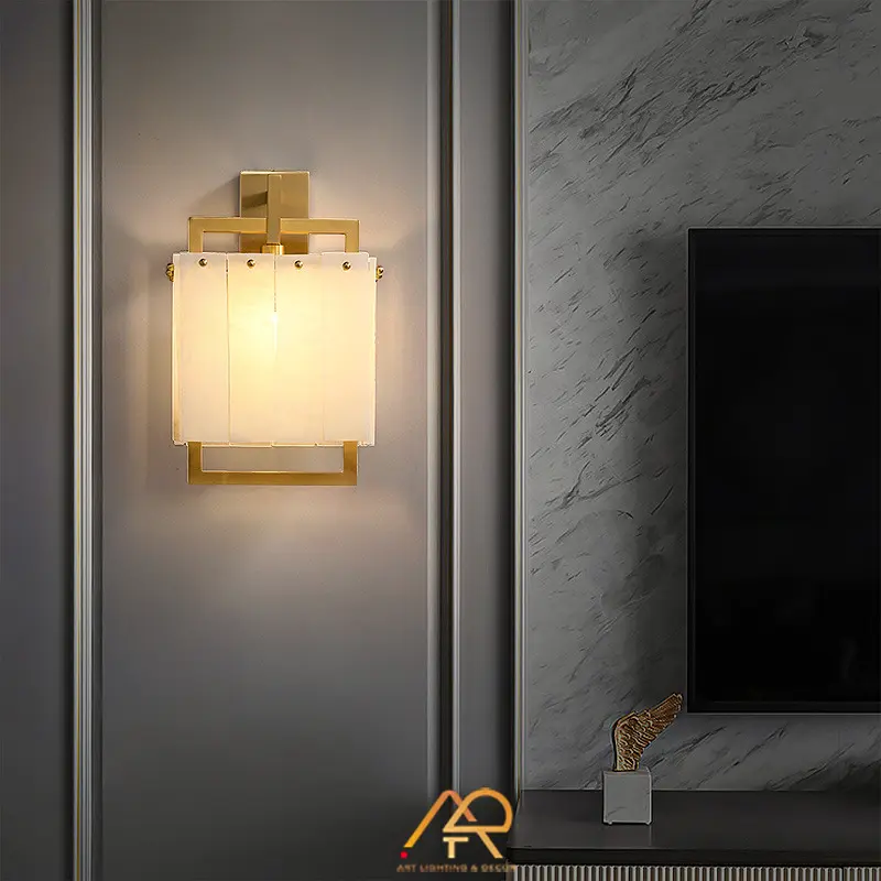 Đèn Tường Đồng Đá Cẩm Thạch Luxury ART-8158 - Ảnh 5