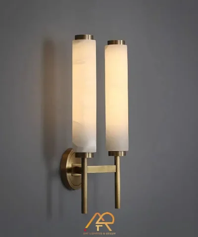 Đèn Tường Đồng Đôi Ống Đá Cẩm Thạch Luxury Double Marble ART-8155